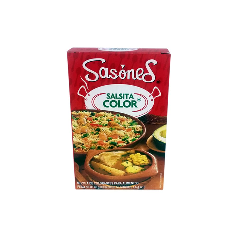 Oferta en Condimento Sasóned Color 80 G para tus platillos - Olímpica