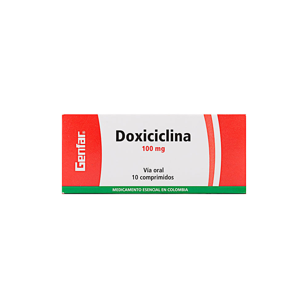 Doxiciclina Pastillas 100 Mg