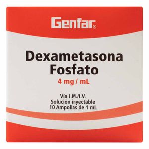 Dexametasona Fosfato 4 Mg Genfar 1 ML X10 Ampollas