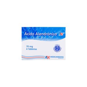 Alendronato AG 70 Mg Caja X 4 Tabletas