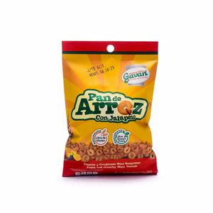 Pan El Gavan de Arroz Jalapeño Mini Rosquitas 60 G