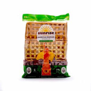 Waffle Sunrise American Avena y Linaza 270 G X6 Unds