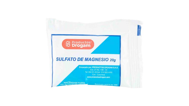 Sulfato De Magnesio Drogam 20 G