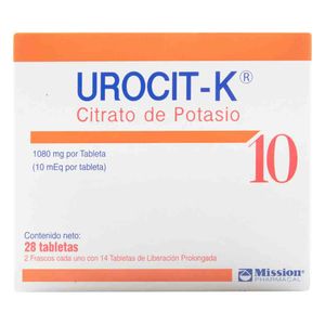 Urocit-K 1080 Mg Frasco X 28 Tabletas