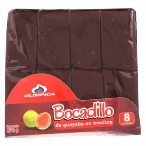 Bocadillo Olimpica de Guayaba en Trocitos 270 G X8 Unds