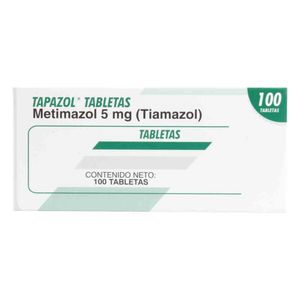 Tapazol 5 Mg Caja X 100 Tabletas