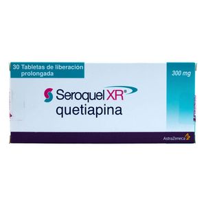 Seroquel XR Quetiapina 300 Mg Astrazeneca X30 Tabletas
