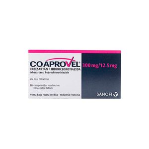Coaprovel Sanofi 300/12.5 Mg Caja X 28 Tabletas
