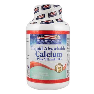 Calcium Healthy America Liquid Absorbable X100 Softgels