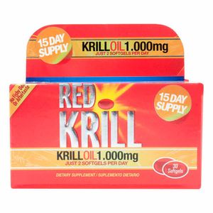 Suplemento Dietario Red Krill Oil 1000 Mg Healthy America X30 Softgels