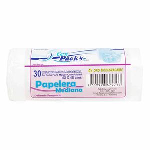 Bolsa de Basura Flex Pack's Papelera Mediana X30 Unds