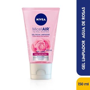 Gel Facial Nivea Limpiador Agua de Rosas 150 Ml