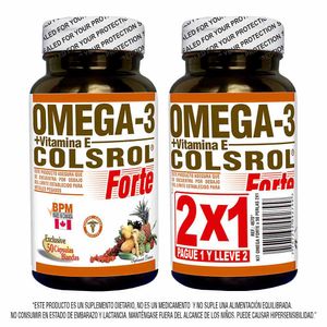 Colsrol Omega 3 Forte Vitamina E X50 Cápsulas 2X1 Oferta