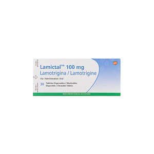 Lamictal 100 Mg Glaxo X30 Tabletas