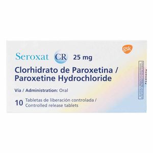 Seroxat Cr 25 Mg Glaxo X10 Tabletas