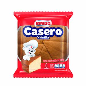 Ponqué Bimbo Casero Vainilla 220 G X6 Porciones