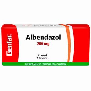 Albendazol 200 Mg Genfar X2 Tabletas