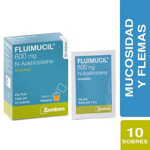 Fluimucil 600 Mg Zambon X10 Sobres