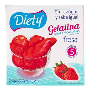 Gelatina Diety Fresa sin Azúcar 13 G