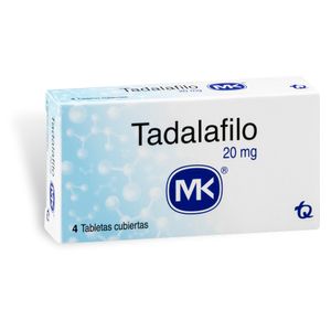 Tadalafilo 20 Mg MK X4 Tabletas