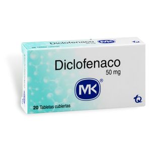 Diclofenaco 50 Mg MK X20 Tabletas