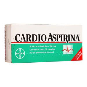 Cardioaspirina 100 Mg X30 Tabletas