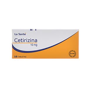 Cetirizina 10 Mg La Santé X10 Tabletas