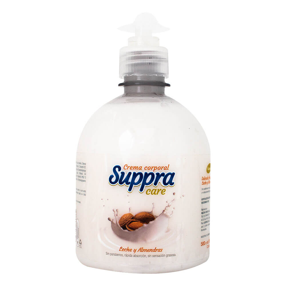 Crema Corporal de Leche y Almendras marca Suppra Care Olímpica