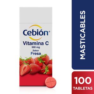 Vitamica C Ceibón Fresa X100 Tabletas