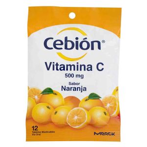 Vitamina C Ceibón Naranja X12 Tabletas