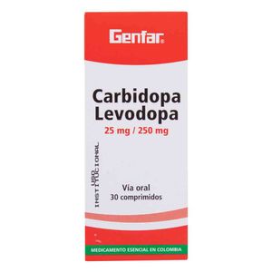 Carbidopa + Levodopa Wintroph 25 Mg/ 250 Mg X30 Tabletas
