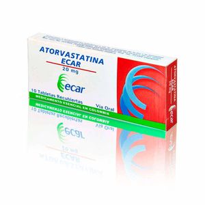 Atorvastatina Ecar Caja X 10 Tabletas