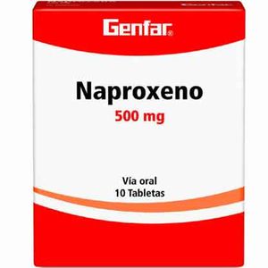 Naproxeno 500 Mg Genfar X10 Tabletas