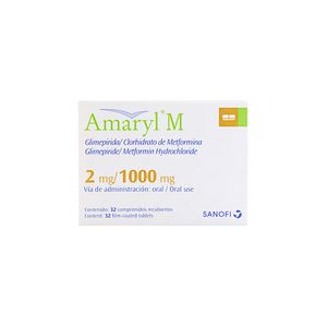 Amaryl M Sanofi 2/1000 Mg X32 Comprimidos