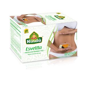 Té Hindú Esveltta Mezclas De Hierbas 28 G X20 Unds
