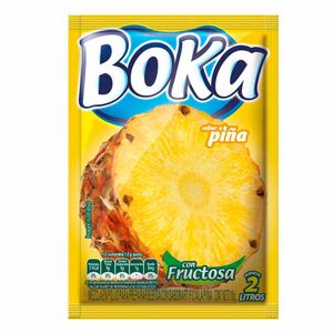 Refresco Instantáneo Boka Piña Rinde 2 Lt X 18 G