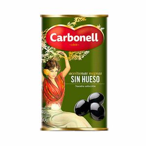 Aceitunas Carbonell Negras Sin Hueso 340 G