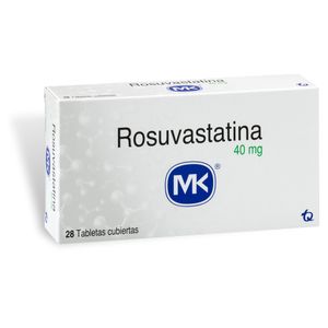 Rosuvastatina 40 Mg MK X28 Tabletas