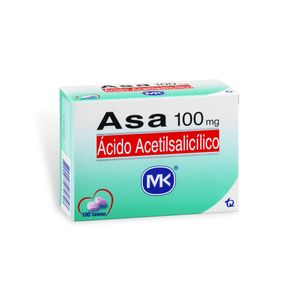Asa MK Ácido Acetilsalicítico X100 Tabletas