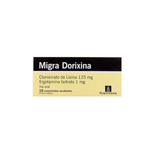 MIGRADORIXINA 125/1MG CAJA X 10 COMPRIMIDOS