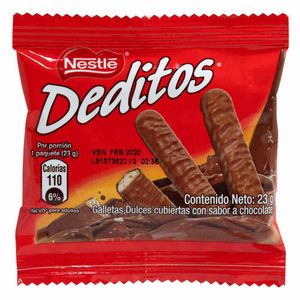 Galleta Nestlé Deditos Recubierta Sabor Chocolate Individual 23 G