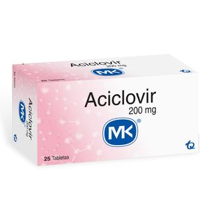 Aciclovir 200 Mg MK X25 Tabletas