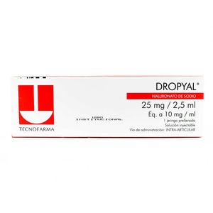 Dropyal 25 Mg Tecnofarma X1 Jeringa Prellenada