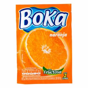 Refresco Instantáneo Boka Naranja Rinde 2 Lt X 18 G