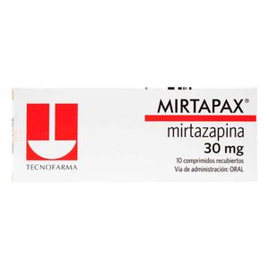 Mirtapax 30 Mg Tecnofarma X10 Comprimidos