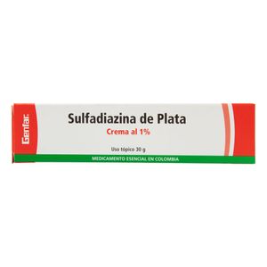 Sulfadiazina de Plata 1% Genfar Crema 30 G