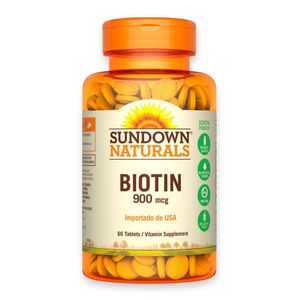 Biotin 900 Mcg Sundown Naturals X60 Tabletas