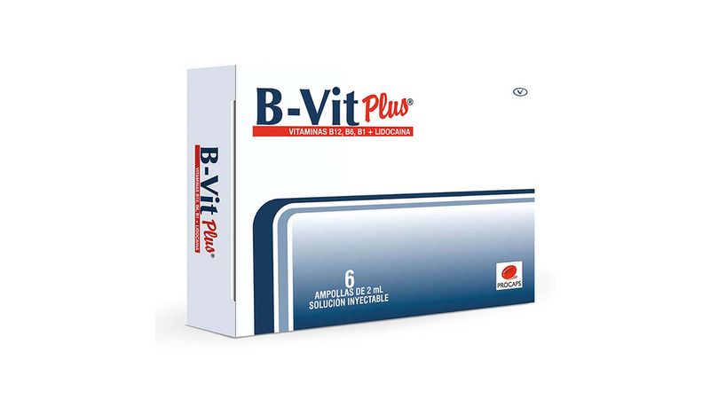 VITAMINA B12 + B6 + B1 + LIDOCAINA HCL SOLUCION INYECTABLE (B-VIT PLUS ...