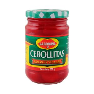 Cebollita La Coruña Rojas en Vinagre 250 G