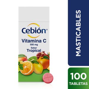 Vitamina C Cebión Tropical X100 Tabletas